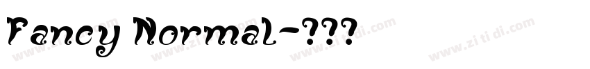 Fancy Normal字体转换